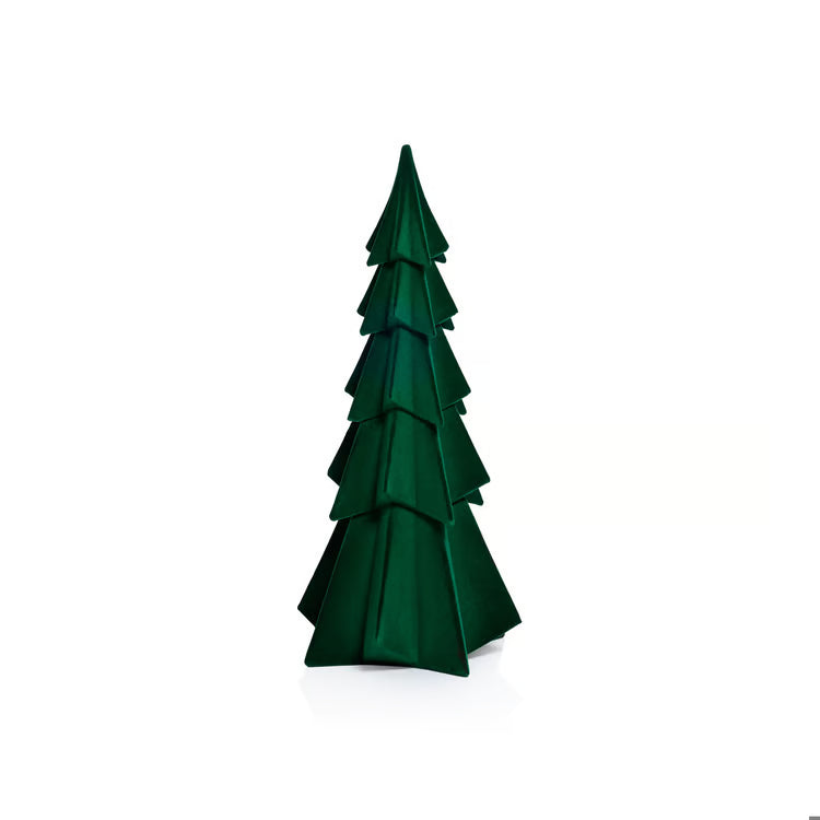 ZODAX Flocked Green Tree, 12.5"