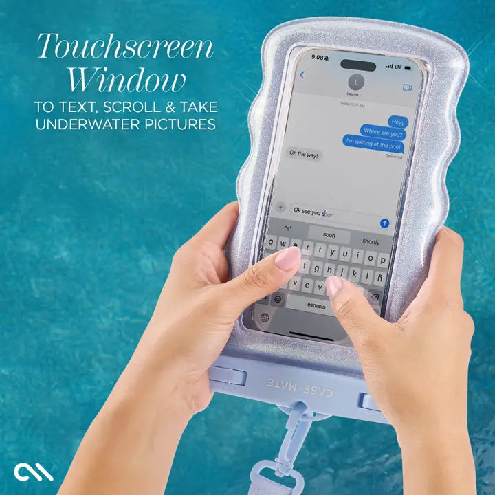 Case-Mate Wavy Waterproof Floating Phone Pouch-Mist Twinkle