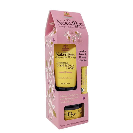 The Naked Bee Vanilla, Rose & Honey Gift Collection