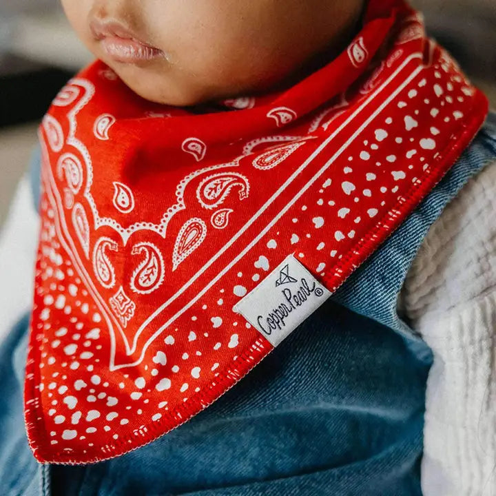 Copper Pearl Baby Bandana Bibs - Boone