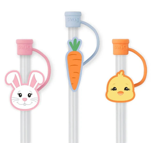 Swig Life Easter Bunny Straw Topper Set