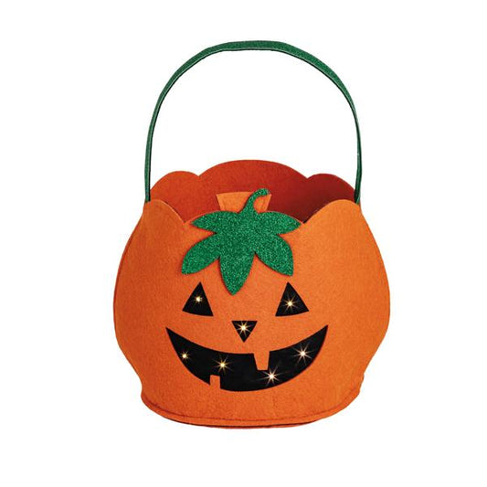 MUD PIE PUMPKIN LED TREAT BUCKET