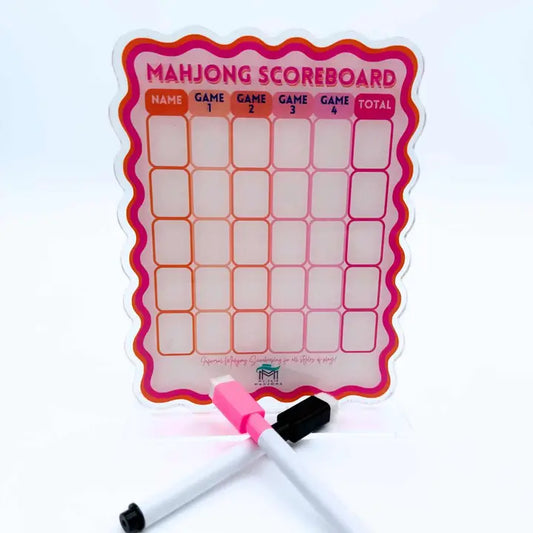 My Fair Mahjong Scoreboard-Pink/Orange