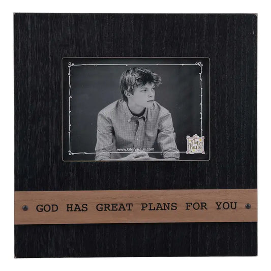 Glory Haus God Has Great Plans Black Frame