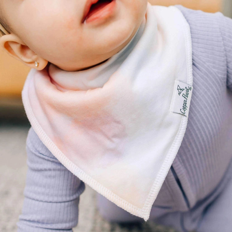 Copper Pearl Baby Bandana Bibs - Flora