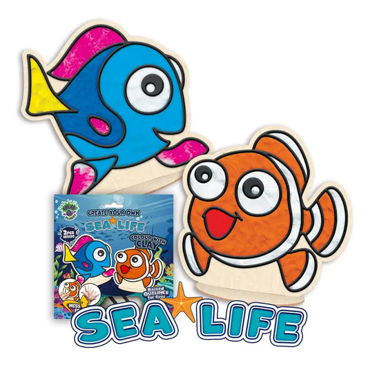 Splat Planet Sea Life Clay Colouring Kit