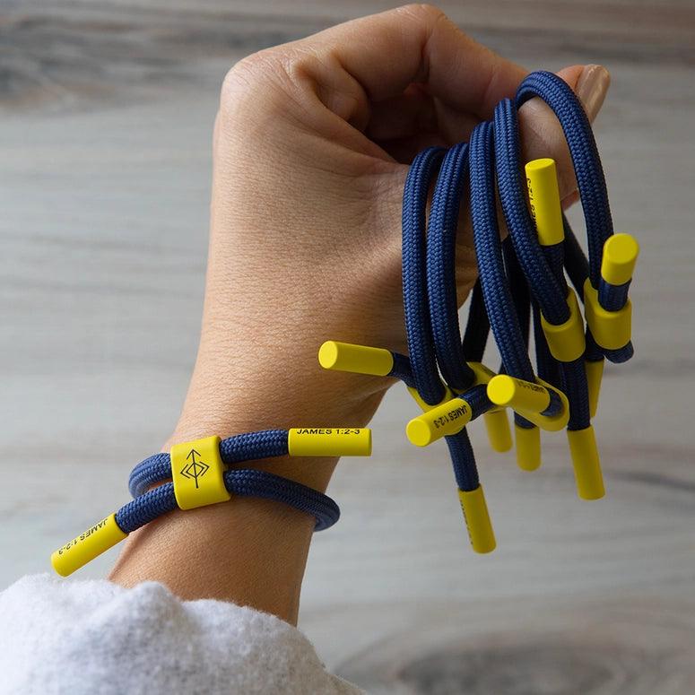 THE PRAYER I SHARE Faith Builds Fortitude Cord Bracelet | Christian Athletes