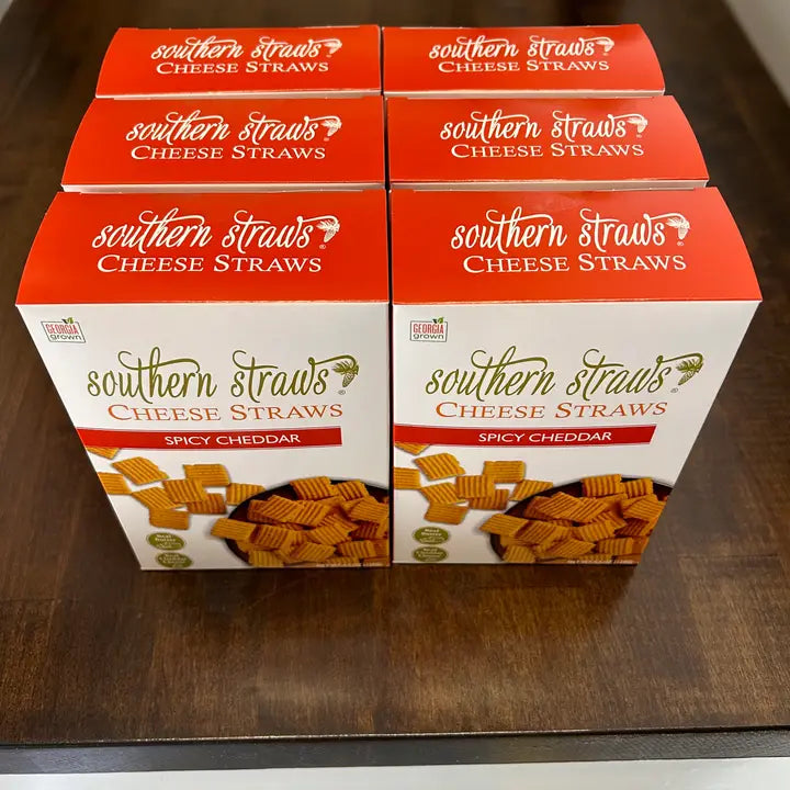 Southern Straws Cheese Staws 4.5 oz Spicy - (New Size Packaging)