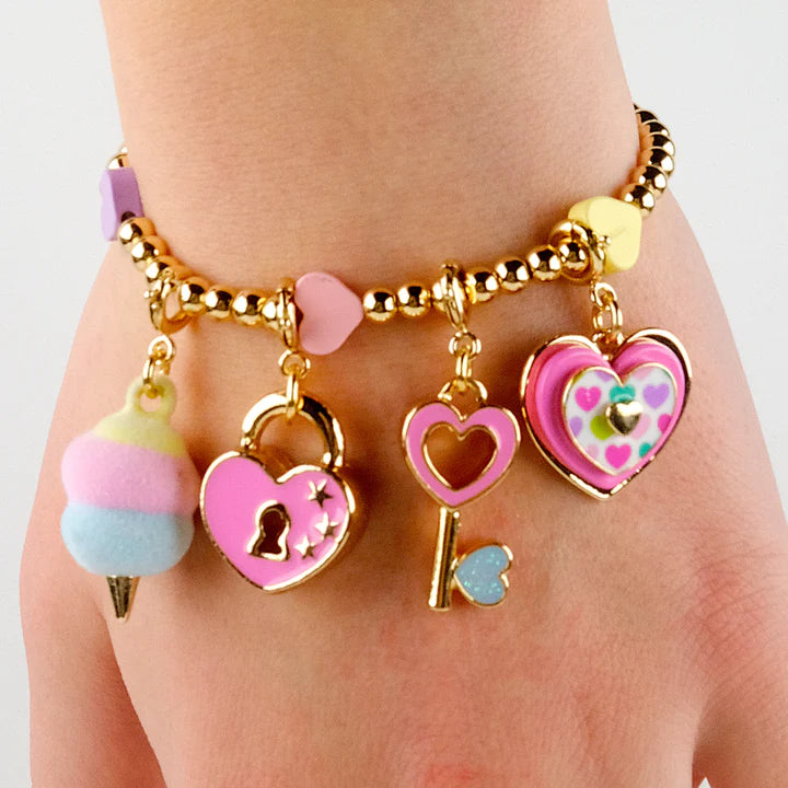 Charm It! Gold Cotton Candy Charm