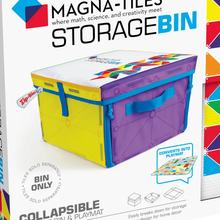 Magna-Tiles Storage Bin & Interactive Play-Mat