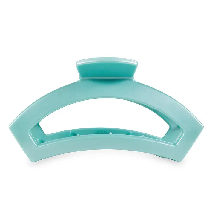 Teleties Open Hair Clip | Large | Totally Turquoise