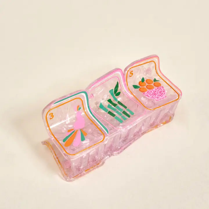 The Darling Effect Shape Up Claw Clip–Mahjong Tiles