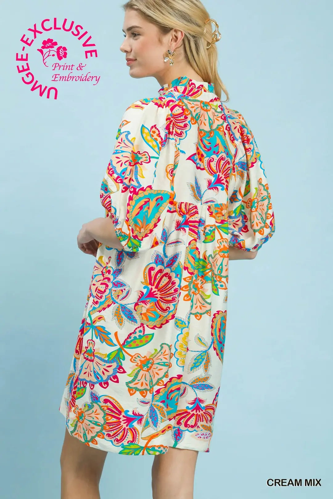 Umgee Paisley Print Dress