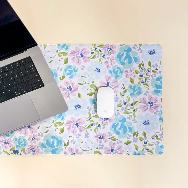 The Darling Effect Style Station Desk Mat-Secret Garden Blue