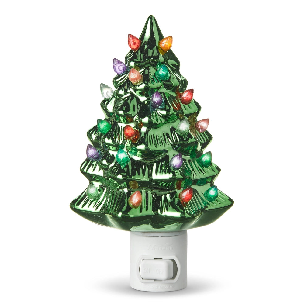 RAZImports 6" Vintage Metallic Tree Night Light