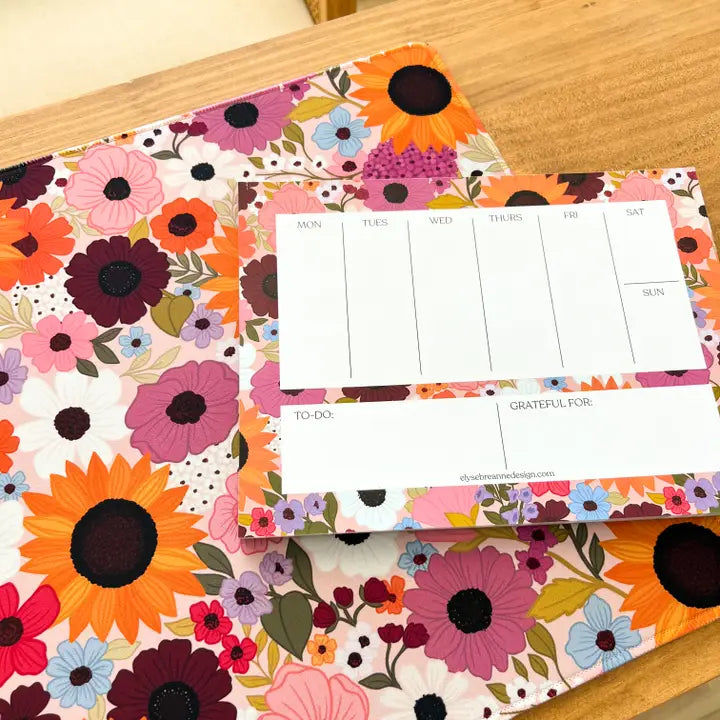 Elyse Breanne Design Rainbow Garden Desk Pad-Regular