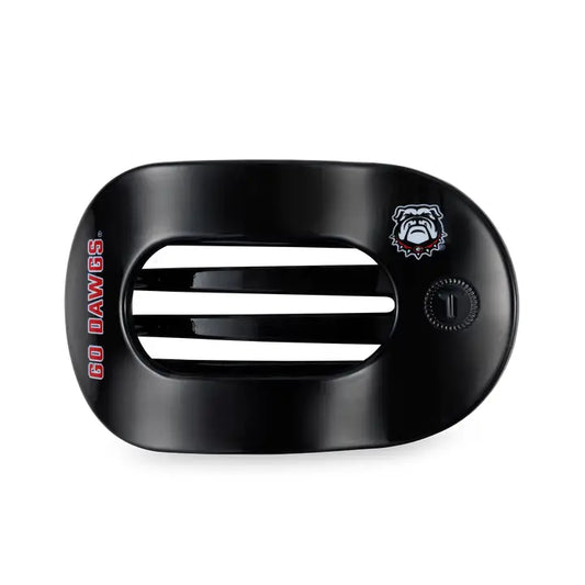 Teleties Flat Round Hair Clip | Large | Go Dawgs!