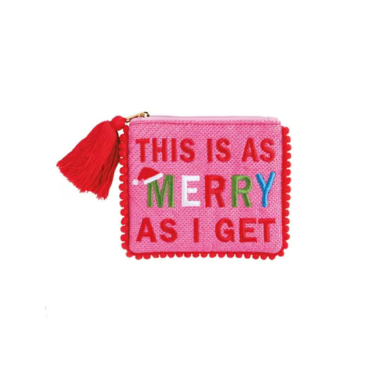 MUD PIE MERRY POM POUCH