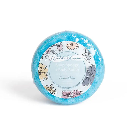 Cait + Co Wild Blossom Soap Infused Body Buffer-Tropical Bliss