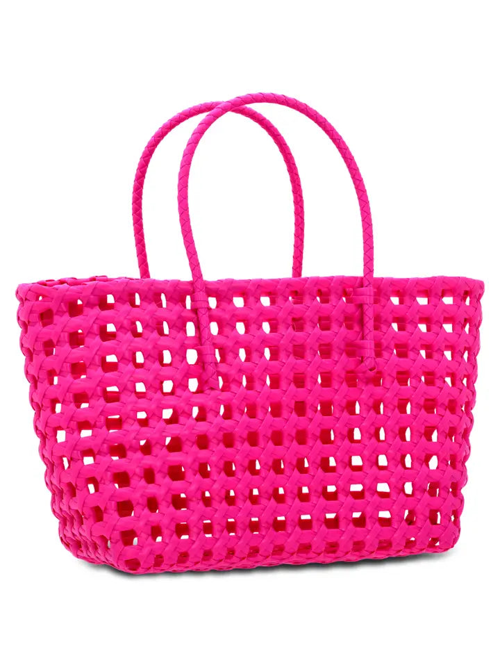 Iscream Small Pink Woven Tote