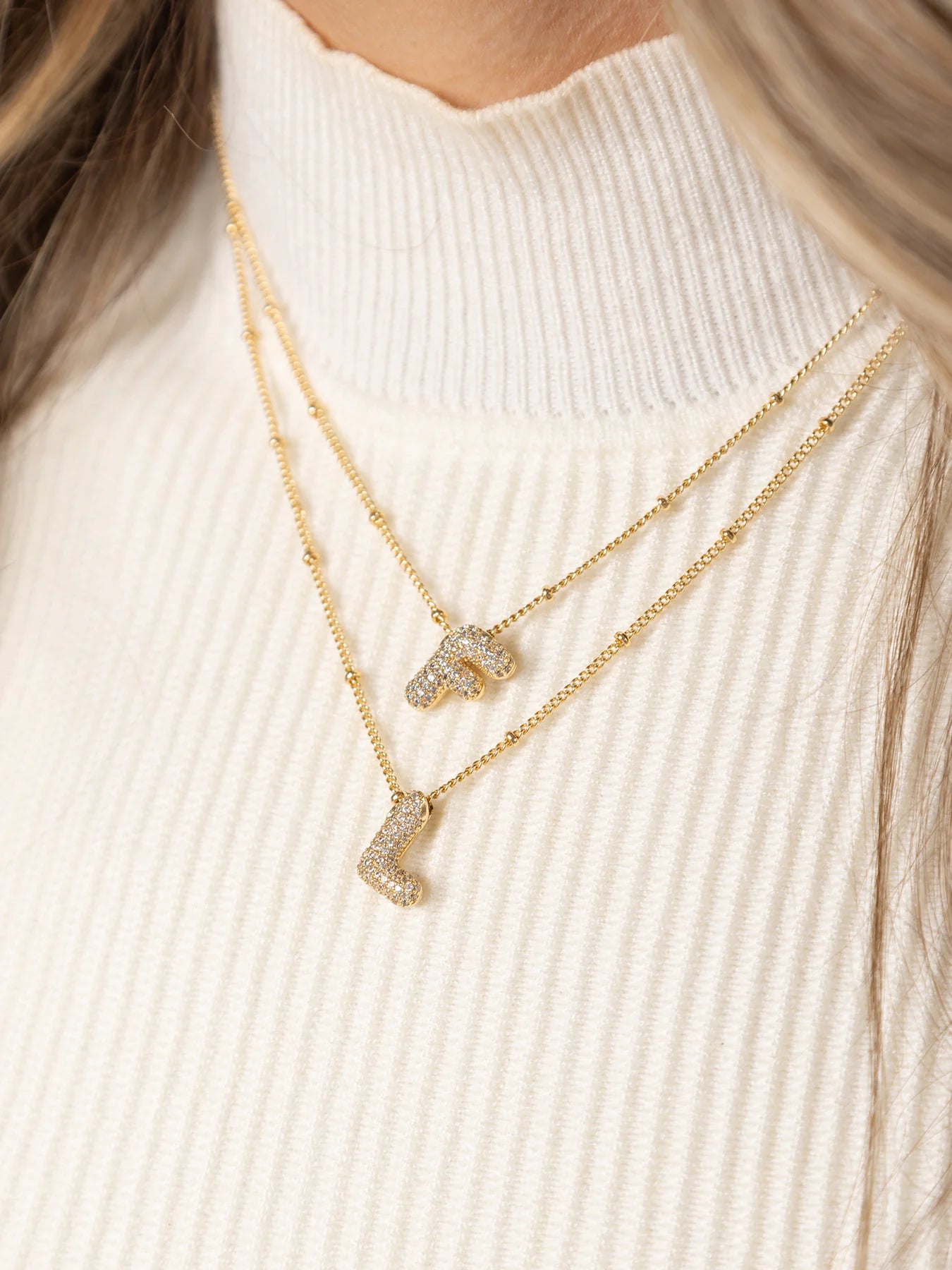 Michelle McDowell Chloe Luxe Initial Necklace-L