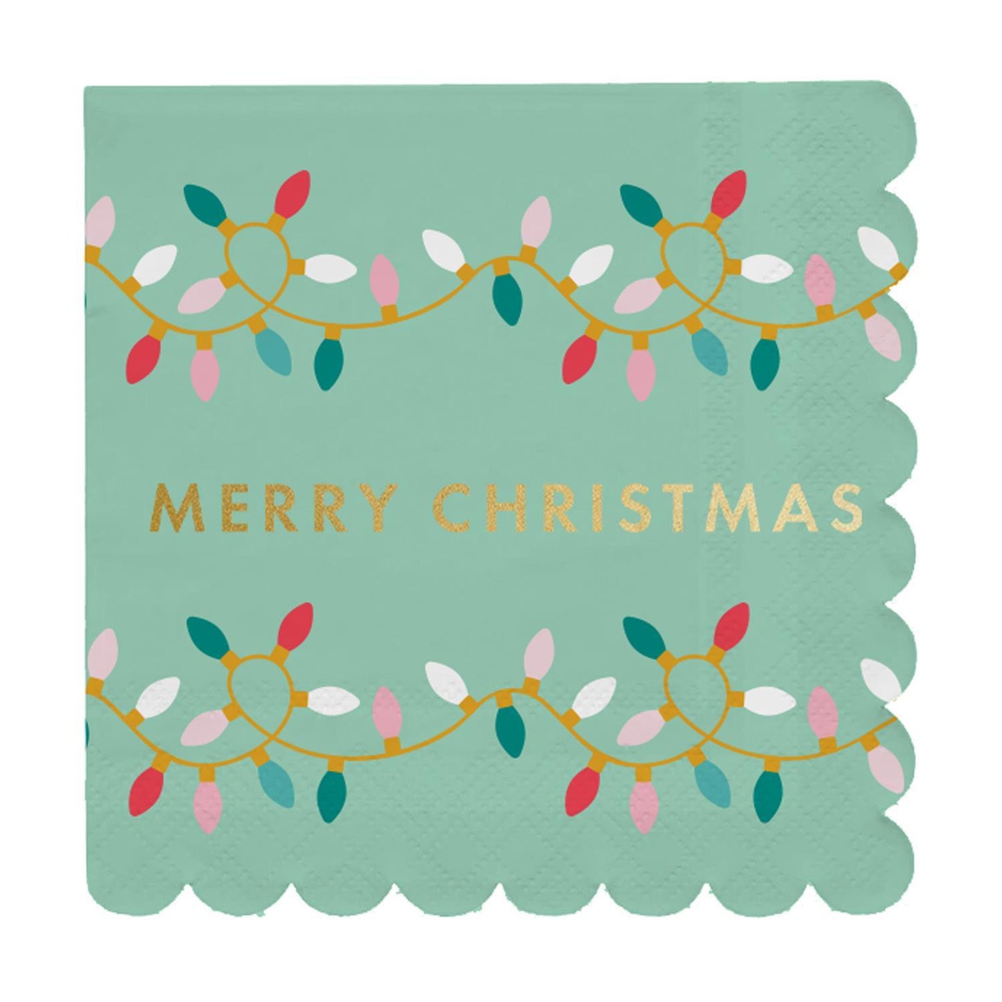 Mary Square  Cocktail Napkins Merry Christmas
