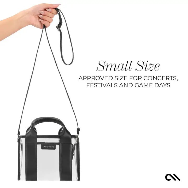 Case-Mate Clear Stadium Bag-Midnight Black