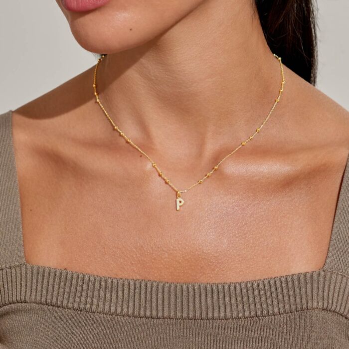 A Littles & Co. A Little Alphabet Necklace-P