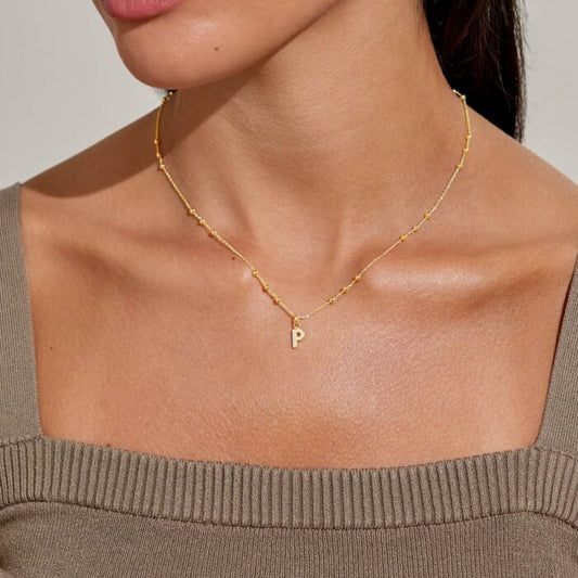 A Littles & Co. A Little Alphabet Necklace-P