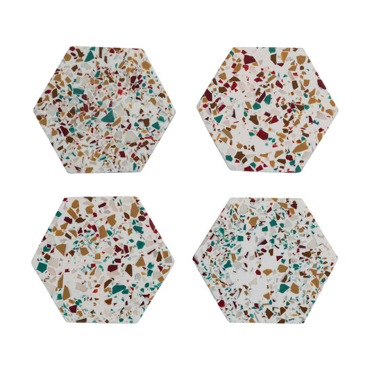 HAZEL MAZEL S/4 4"L x 4"W Hexagon