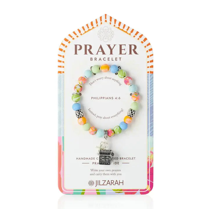 Jilzarah Multi-Pastel Prayer Bracelet