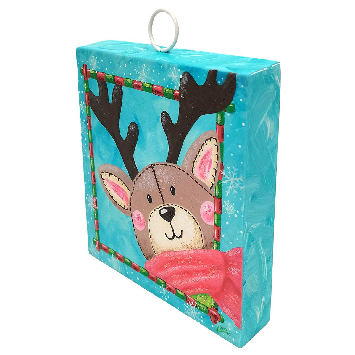 The Round Top Collection Mini Art Peeking Deer