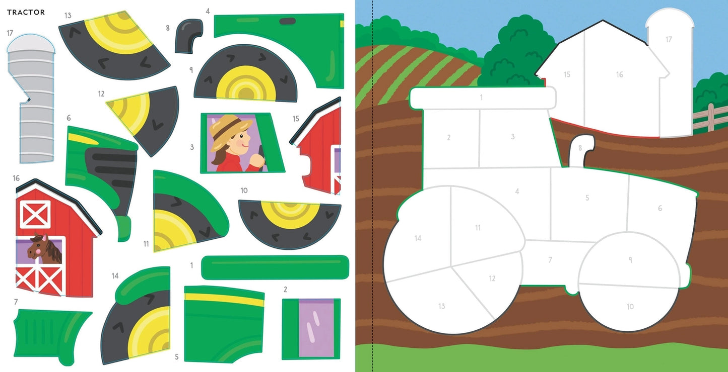 My First Color-By-Sticker Book -- Cars, Trucks, & Trains