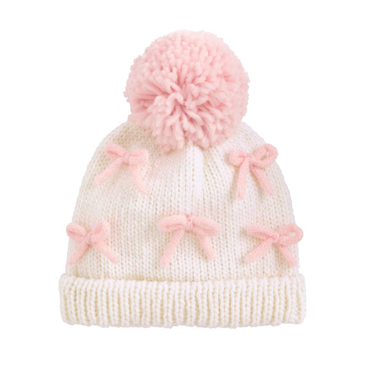 MUD PIE Bow Girl Knit Hat