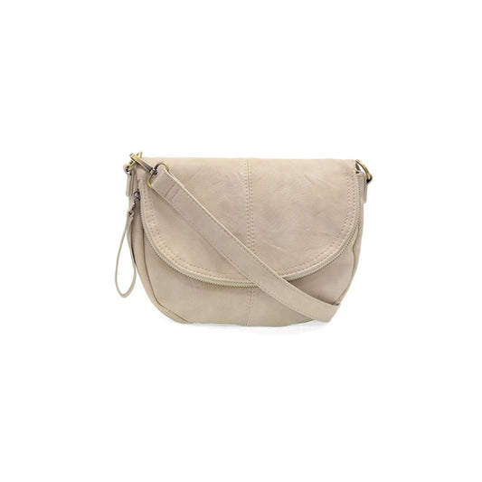 JOY SUSAN Linen Helene Small Saddle Crossbody