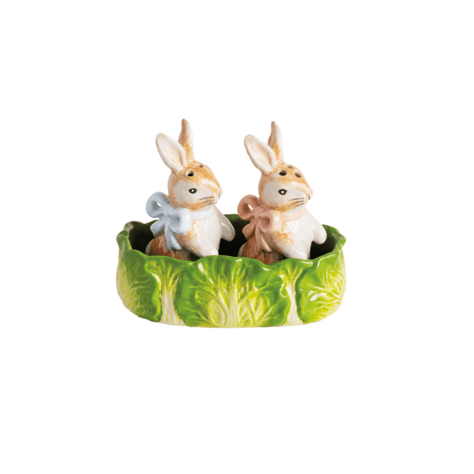MUD PIE BUNNY SALT AND PEPPER SET