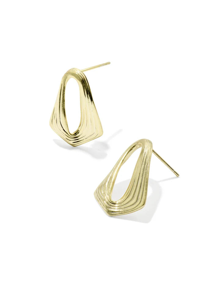 KENDRA SCOTT KIRA STUD EARRINGS GOLD