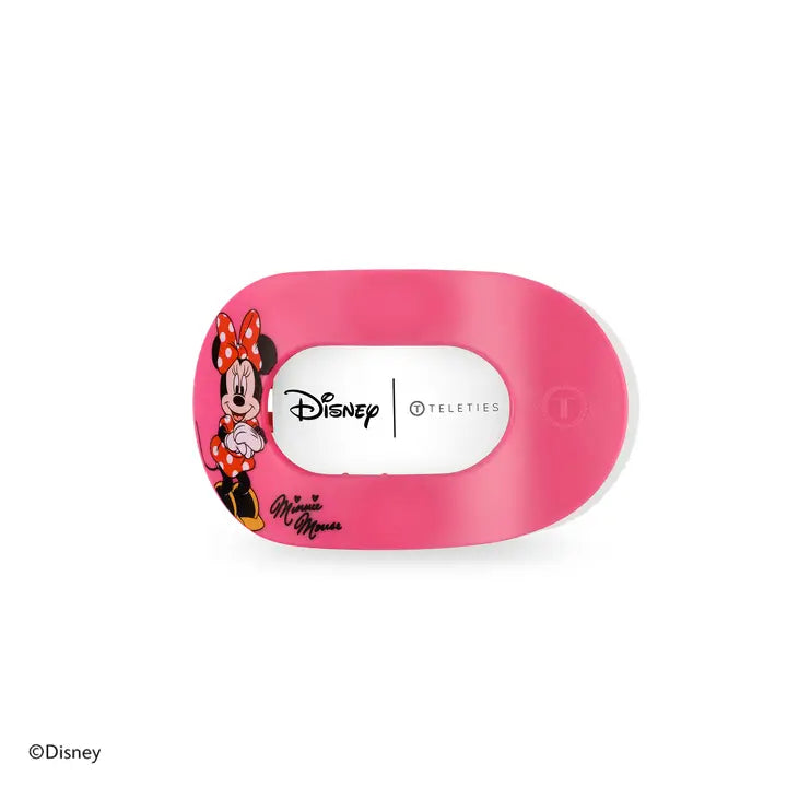 Teleties Flat Round Hair Clip | Small | Minnie Mouse