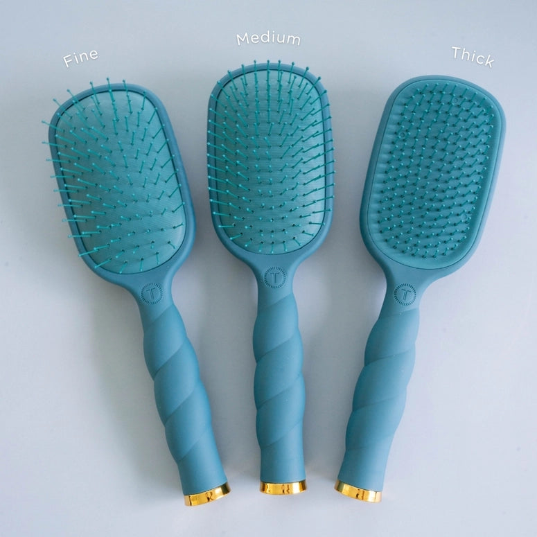 Teleties Detangler Hair Brush For Fine Hair - Teal with It
