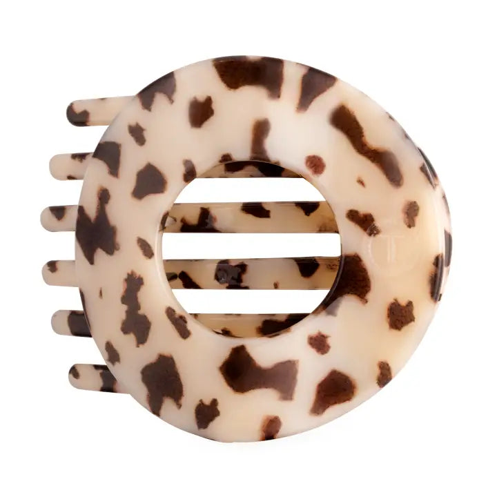 Teleties Blonde Tortoise | Medium | Flat Circle Hair Clip