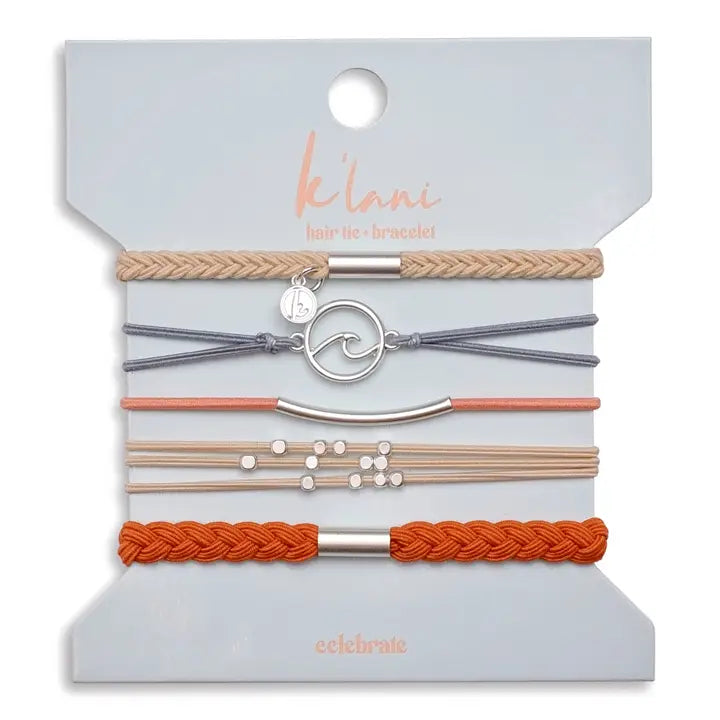 K'Lani Hair Tie Bracelets Celebrate Hair Tie Bracelet