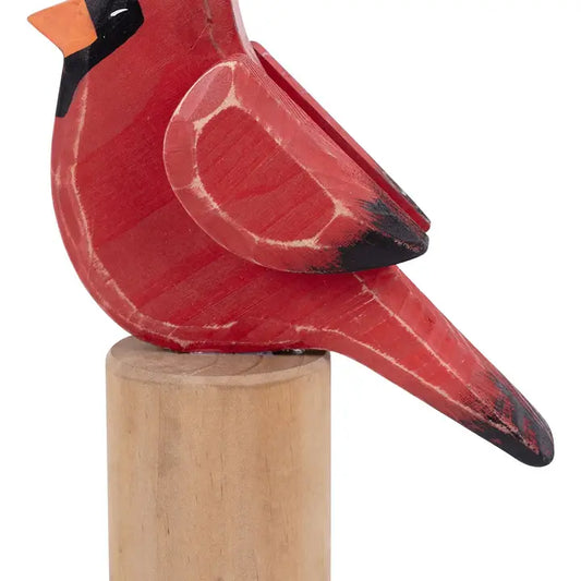 Glory Haus Red Bird Small On Wood