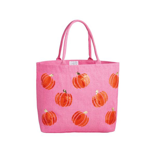 MUD PIE PINK HALLOWEEN SPARKLE TOTE