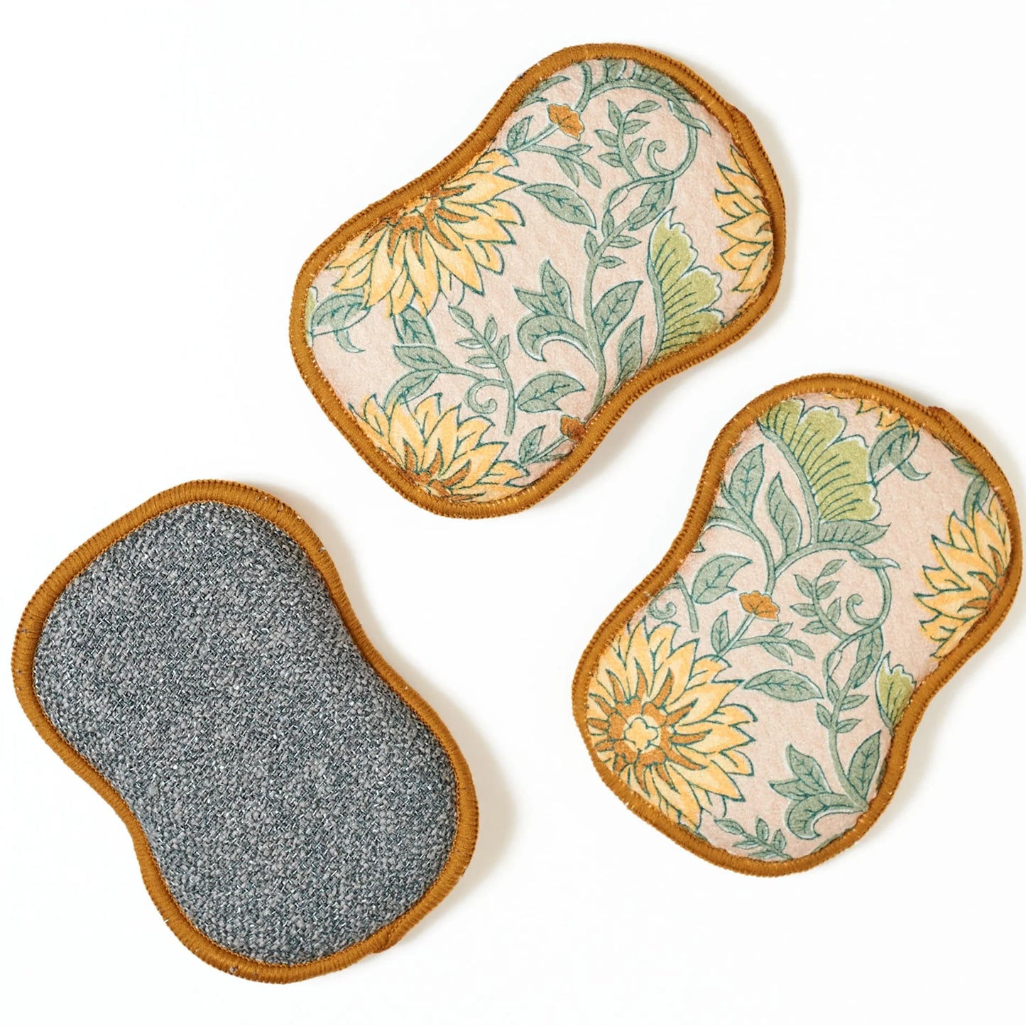 Once Again Home Co.  RE:USABLE SPONGES (SET OF 3) - FRENCH HARVEST GOLD