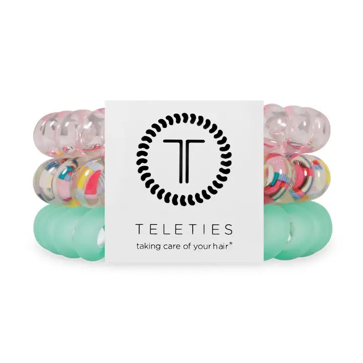 Teleties Spiral Hair Coils | Large | Spring Splash