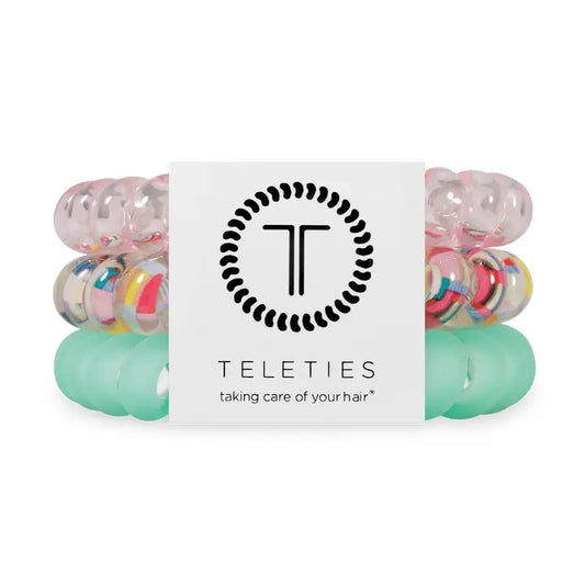 Teleties Spiral Hair Coils | Large | Spring Splash