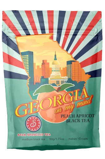 STAR SPANGLED TEA GEORGIA PEACH APRICOT BLACK TEA