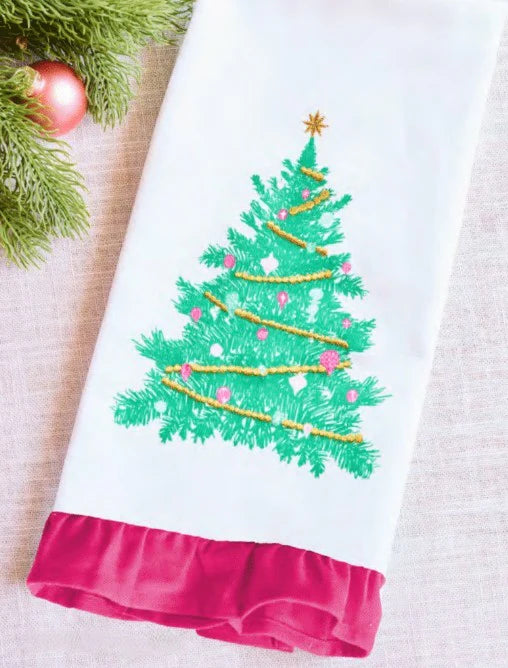 Mary Square Whimsical Tree Tea Towel