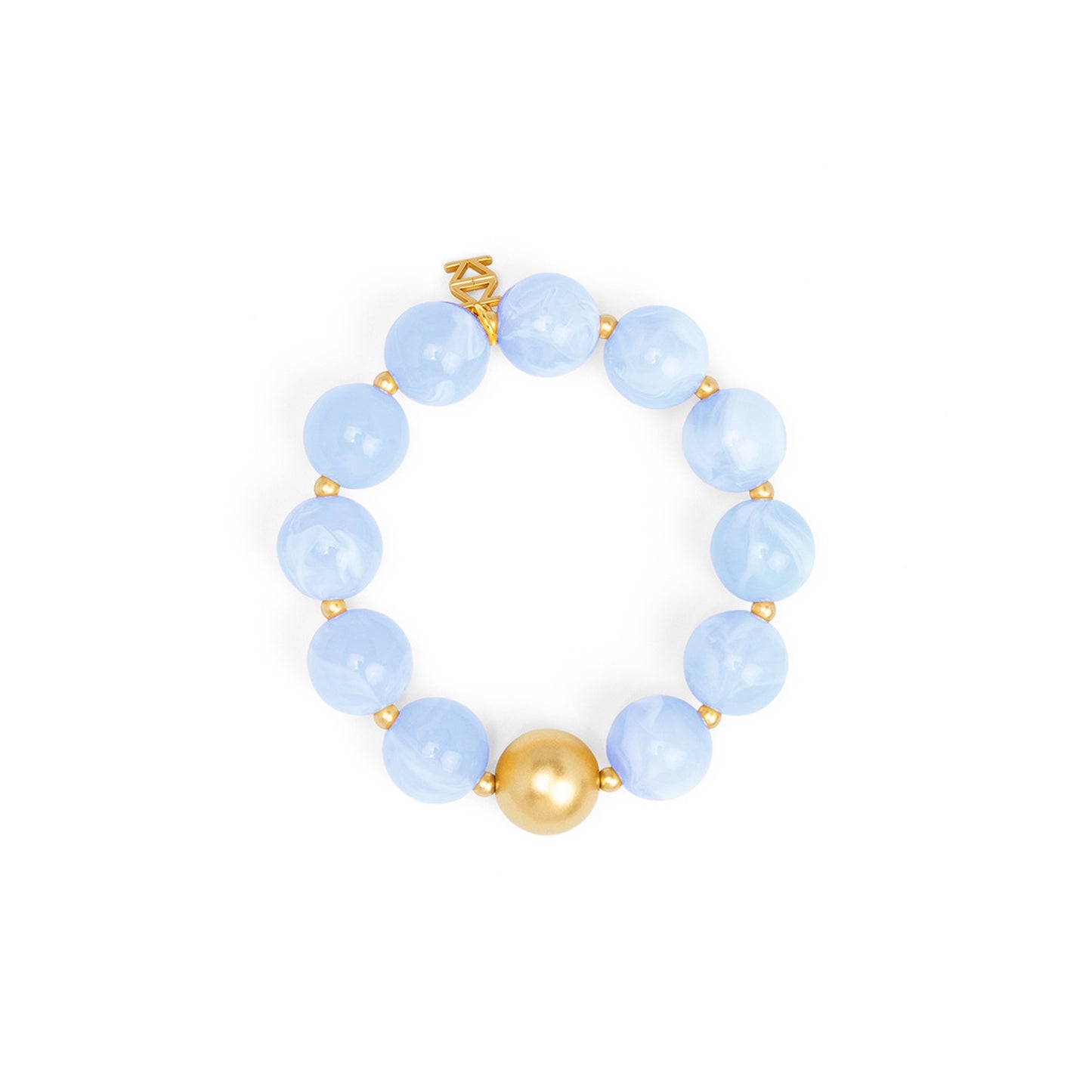 ZENZII Glossy Resin Bracelet-Light Blue