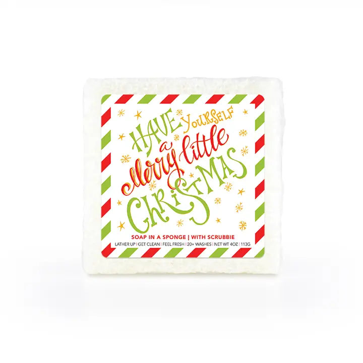 Caren Have Yourself A Merry Little Christmas--Square Soap Sponge